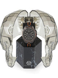 Philipp Plein Octagon Black Grey Black And Orange Silicone Strap Watch for Men - PWTBA0523