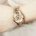 Michael Kors Runway Chronograph Rose Gold Dial Rose Gold Steel Strap Watch for Women - MK5430