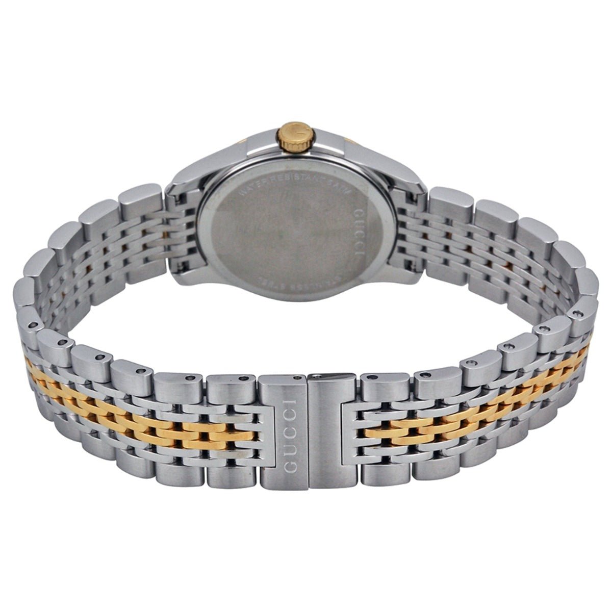 Gucci G Timeless Diamonds Mother of Pearl Dial Two Tone Steel Strap Watch For Women - YA126413