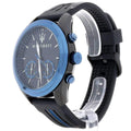 Maserati Traguardo Sports Blue Dial Black Rubber Strap Watch For Men - R8871612006