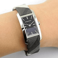 Burberry The Pioneer Black Dial Leather Strap Watch for Women - BU9505