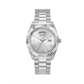 Guess Connoisseur Silver Dial Silver Steel Strap Watch for Men - GW0265G6