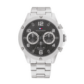 Tommy Hilfiger Blaze Chronograph Black Dial Silver Steel Strap Watch For Men - 1792029