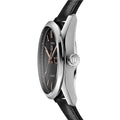 Tag Heuer Carrera Day Date Black Dial Black Leather Strap Watch for Men - WBN2013.FC6503