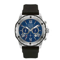 Bulova Marine Star Blue Dial Black Silicone Strap Watch for Men - 98B258