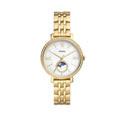 Fossil Jacqueline Moonphase Mother of Pearl Dial Gold Steel Strap Watch for Women - ES5167