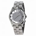 Marc Jacobs Henry Transparent Silver Dial Silver Steel Strap Watch for Women - MBM3205