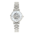 Emporio Armani Meccanico Mother of Pearl Dial Silver Steel Strap Watch For Women - AR1991