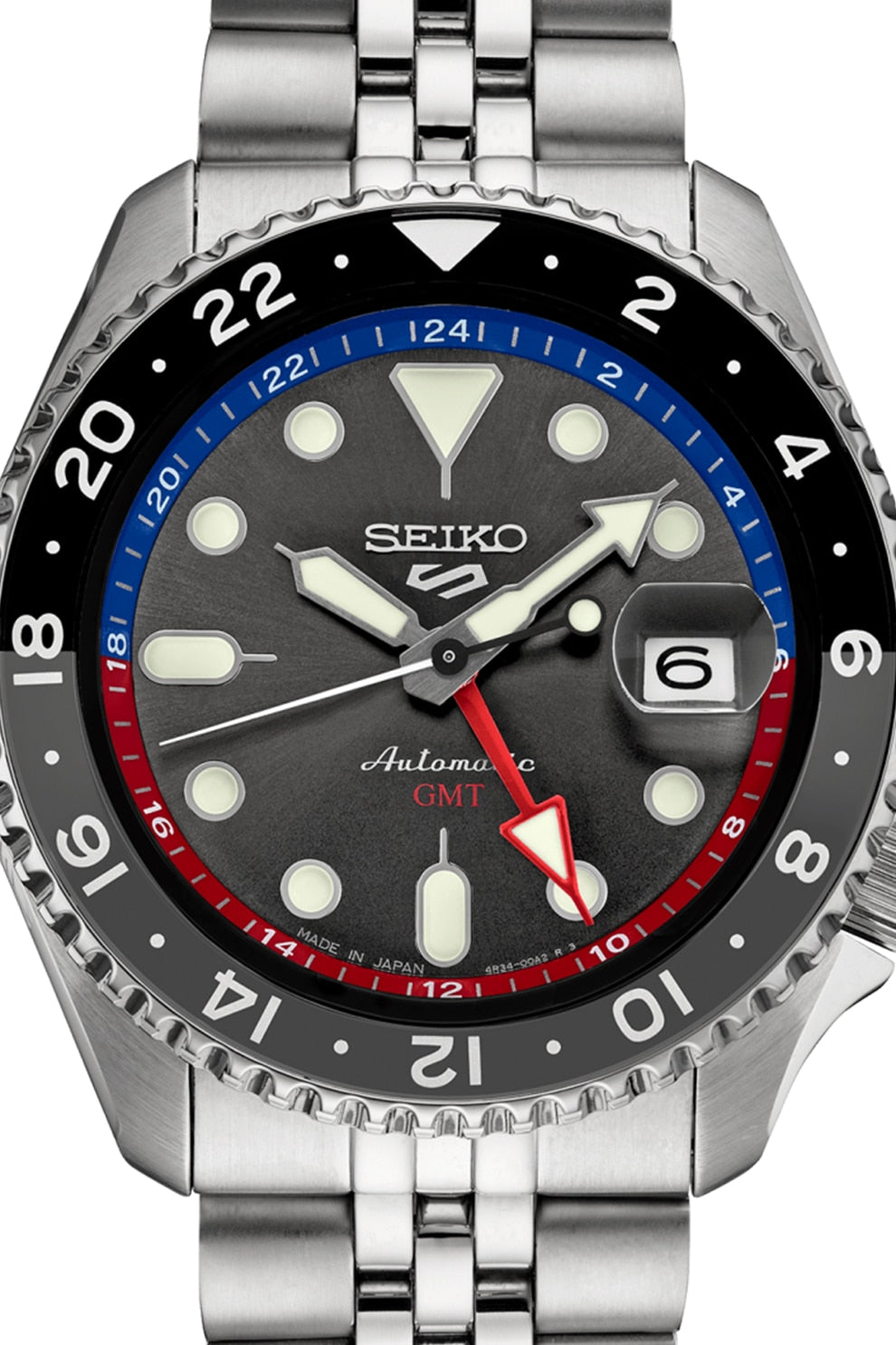 Seiko 5 Sports Special Edition Automatic Grey Dial Silver Steel Strap Watch For Men - SSK019K1
