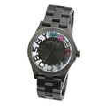 Marc Jacobs Henry Skeleton Black Dial Black Steel Strap Watch for Women - MBM3265