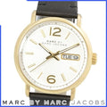 Marc Jacobs Fergus White Dial Black Leather Strap Watch for Men - MBM5081