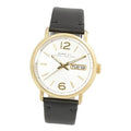 Marc Jacobs Fergus White Dial Black Leather Strap Watch for Men - MBM5081
