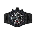 Tag Heuer Carrera Automatic Chronograph Black Dial Black Rubber Strap Watch for Men - CBG2A90.FT6173