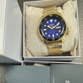 Seiko 5 Sports US Special Edition Automatic Blue Dial Gold Steel Strap Watch For Men - SRPK20
