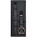 Emporio Armani Interchangeable Black Dial Black Steel Strap Watch For Men - AR80021