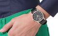Emporio Armani Classic Quartz Black Dial Black Leather Strap Watch For Men - AR1692