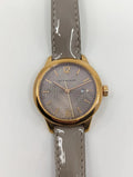 Burberry The Classic Quartz Grey Dial Grey Leather Strap Watch For Women - BU10119