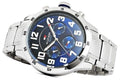 Tommy Hilfiger Trent Chronograph Blue Dial Silver Steel Strap Watch for Men - 1791053