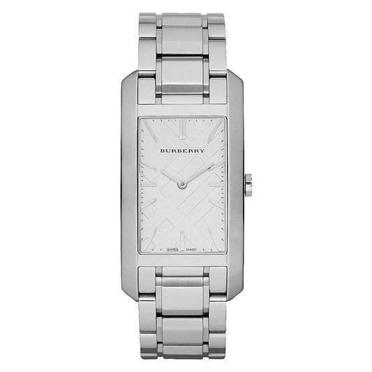 Burberry Heritage Silver Dial Silver Steel Strap Watch For Women - BU9400