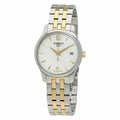Tissot T Classic Tradition White Dial Two Tone Mesh Bracelet Watch for Women - T063.210.22.037.00