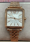 Marc Jacobs Vic Silver Dial Gold Steel Strap Watch for Women - MJ3462