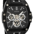Guess Phoenix Multifunction Black Dial Black Rubber Strap Watch for Men - GW0203G3