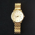 Fossil Tailor Gold Dial Gold Steel Strap Watch for Women - ES3714