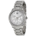Michael Kors Brinkley Diamonds Silver Dial Silver Steel Strap Watch for Women - MK6186