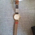 Burberry Utilitarian White Dial Multicolor Leather Strap Watch for Women - BU7851
