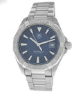 Tag Heuer Aquaracer Quartz Blue Dial Silver Steel Strap Watch for Men - WAY1112.BA0928