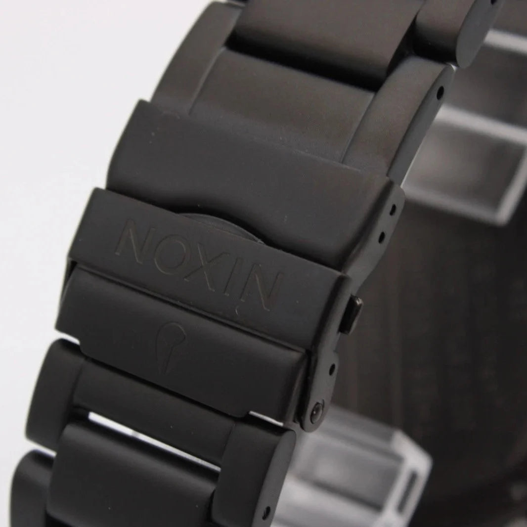 Nixon 51-30 Chrono Black Dial Black Steel Strap Watch for Men - A083-1042