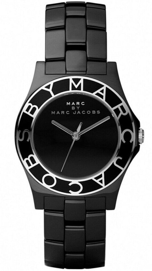 Marc Jacobs Black Dial Black Ceramic Strap Watch for Women - MBM9501