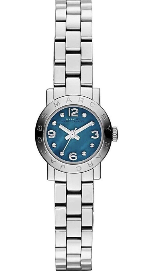 Marc Jacobs Amy Blue Dial Silver Steel Strap Watch for Women - MBM3274