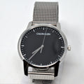 Calvin Klein City Chronograph Black Dial Silver Mesh Bracelet Watch for Men - K2G2G121