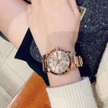 Burberry The City Rose Gold Dial Rose Gold Steel Strap Watch for Women - BU9135