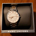 Marc Jacobs Roxy White Dial Two Tone Steel Strap Watch for Women - MJ3553