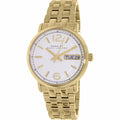 Marc Jacobs Fergus White Dial Gold Steel Strap Watch for Women - MBM8647