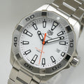 Tag Heuer Aquaracer Quartz White Dial Silver Steel Strap Watch for Men - WBD1111.BA0928