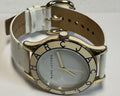 Marc Jacobs Blade White Dial White Leather Strap Watch for Women - MBM1098
