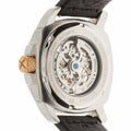 Fossil Modern Machine Automatic Skeleton Dial Black Leather Strap Watch for Men - ME3082