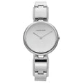 Calvin Klein Wavy Silver Dial Silver Steel Strap Watch for Women - K9U23146