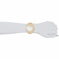 Marc Jacobs Rivera White Dial Gold Steel Strap Watch for Women - MBM3137