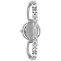 Bulova Crystal Black Mother of Pearl Dial Silver Steel Strap Watch for Women - 96L224