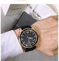 Emporio Armani Sport Quartz Black Dial Black Rubber Strap Watch For Men - AR11101