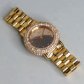Marc Jacobs Marci Crystals Rose Gold Dial Rose Gold Steel Strap Watch for Women - MBM3192