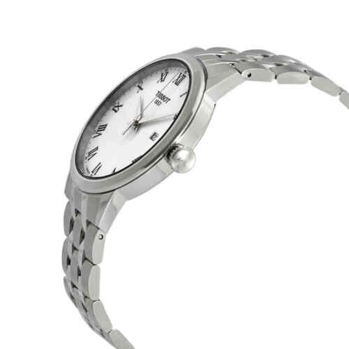 Tissot T Classic Dream White Dial Silver Steel Strap Watch For Men - T129.410.11.013.00