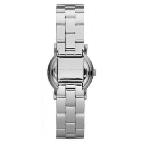 Marc Jacobs Amy White Dial Silver Steel Strap Watch for Women - MBM3217