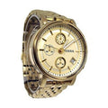 Fossil Boyfriend Chronograph Gold Dial Gold Steel Strap Watch for Women - ES2197