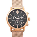 Maserati Epoca Black Dial Gold Mesh Bracelet Watch For Men - R8873618005