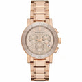 Burberry The City Rose Gold Dial Rose Gold Steel Strap Watch for Women - BU9703